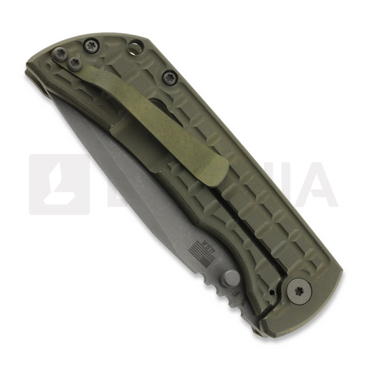 Zavírací nůž McNees Custom Knives MAC2 3.5 - ATOMIC - GRN/BRZ - FRAG
