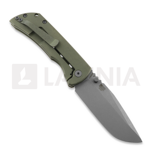 Складной нож McNees Custom Knives MAC2 3.5 - ATOMIC - GRN/BRZ - SPEEDHOLES