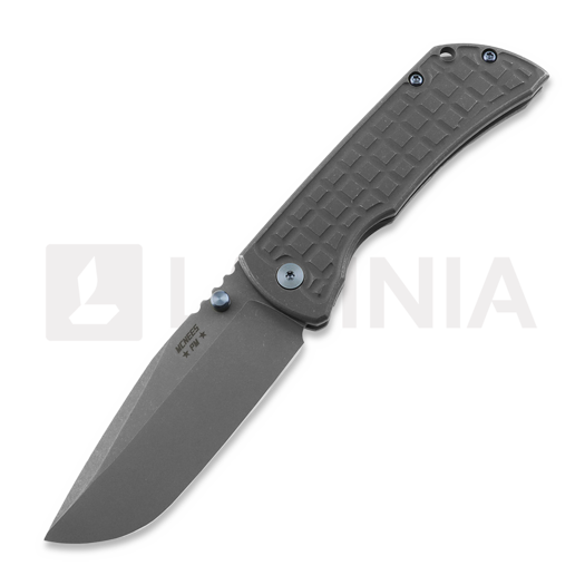 Liigendnuga McNees Custom Knives MAC2 3.5 - ATOMIC - SW - FRAG - w/Blue HW