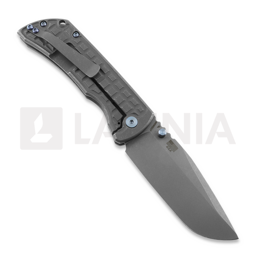 Nóż składany McNees Custom Knives MAC2 3.5 - ATOMIC - SW - FRAG - w/Blue HW