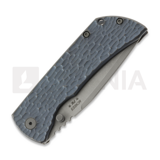 Couteau pliant McNees Custom Knives PM MAC2 3.5 DP, Blue/Bronze Jig Titanium