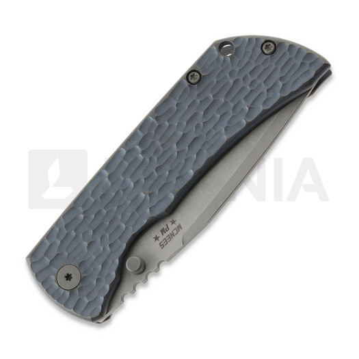 Couteau pliant McNees Custom Knives PM MAC2 3.5 DP, Blue/Bronze Jig Titanium