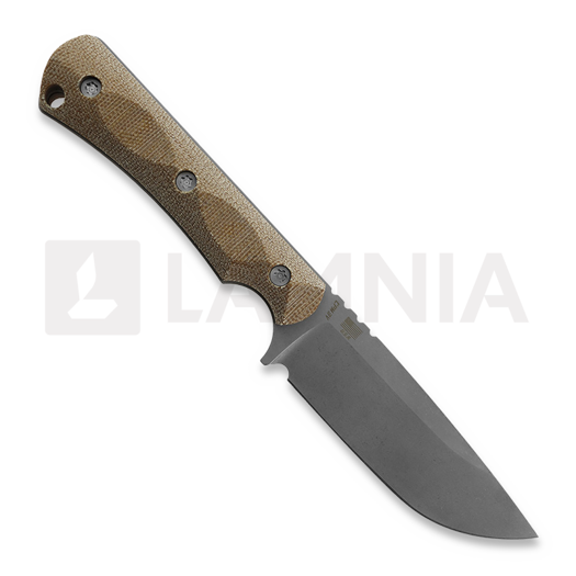 McNees Custom Knives Ridge Runner - Atomic - Natural Micarta kniv