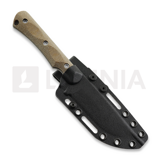 McNees Custom Knives Ridge Runner - Atomic - Natural Micarta peilis