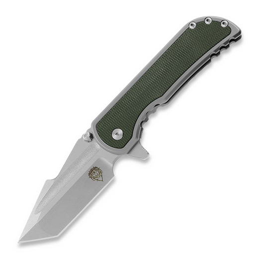 Couteau pliant Mechforce Alphahunter Collab Apocalypse, OD Green Micarta