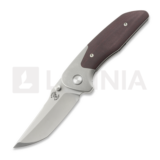 Mechforce Barker Collab Hokkaido 折叠刀, Burgundy Micarta