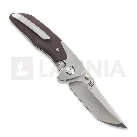 Mechforce Barker Collab Hokkaido &ouml;sszecsukhat&oacute; k&eacute;s, Burgundy Micarta