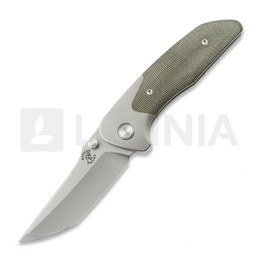 Mechforce Barker Collab Hokkaido 折叠刀, OD Green Micarta