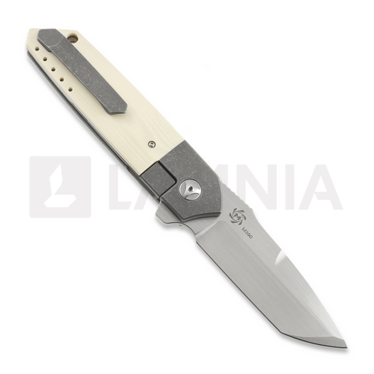 Mechforce Carey Collab Roadster sulankstomas peilis, Ivory G10