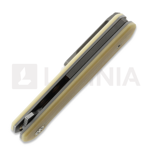 Mechforce Oeser Collab Nebo V2 folding knife, Antique Linen Micarta