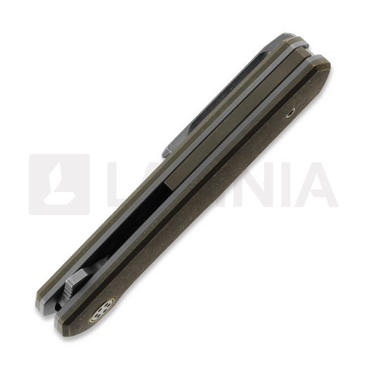 Mechforce Oeser Collab Nebo V2 sulankstomas peilis, Tumbled Ti w/ Bronze Anodized