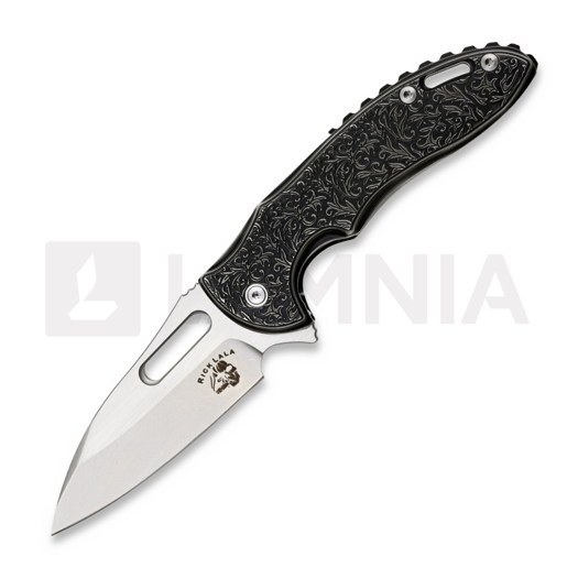 Mechforce Rick Lala Collab Sentry 折叠刀, PVD Ti Scroll Pattern