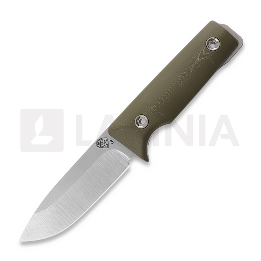Nóż Medford Bushcrafter, 3V Tumbled Blade, OD Green G10