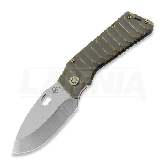 Nóż składany Medford Fat Daddy S45VN Tumbled, Bronze "Diamond Gatorbelly"