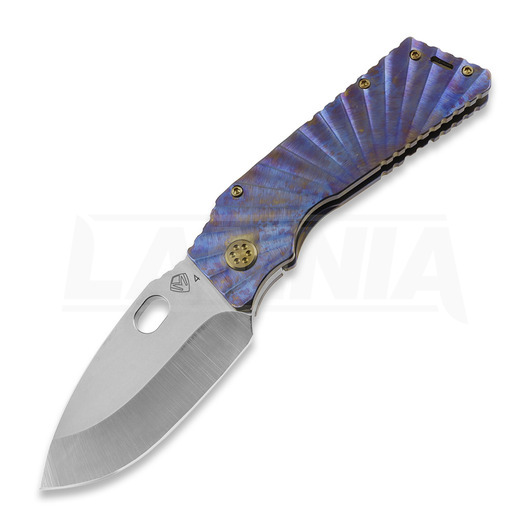 Medford Fat Daddy S45VN Tumbled folding knife, Sponge Ano "Rising Sun"