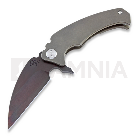 Nóż składany Medford Flipper FUK, Bronze Ti, flamed bevel