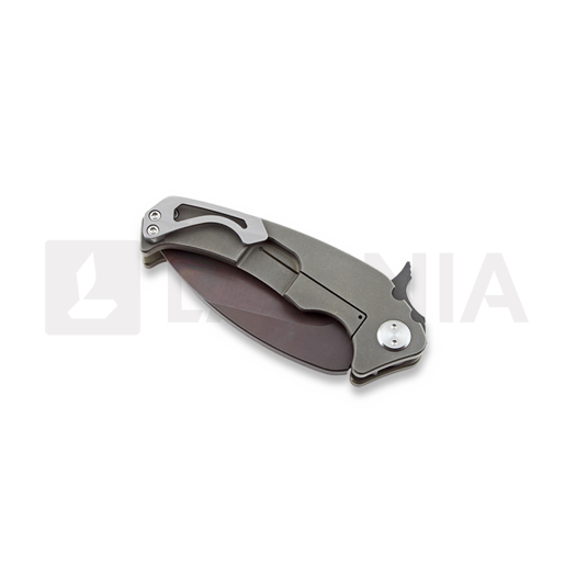 Nóż składany Medford Flipper FUK, Bronze Ti, flamed bevel