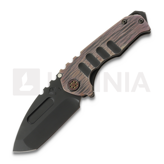 Сгъваем нож Medford Genesis T 3V DLC Tanto, Black & CuRose "Shou Sugi Ban"