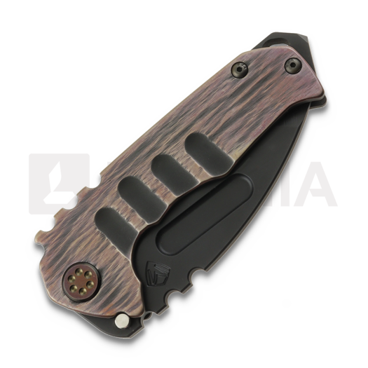 Складний ніж Medford Genesis T 3V DLC Tanto, Black & CuRose "Shou Sugi Ban"