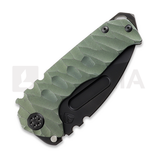 Medford Genesis T kääntöveitsi, 3V PVD, Ecto Green Predator Handles