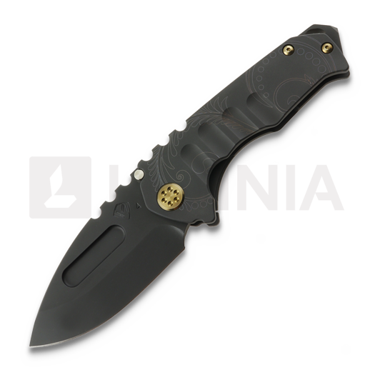 Coltello pieghevole Medford Genesis T S45VN DP, DLC "Ghost Laurel Leaf"