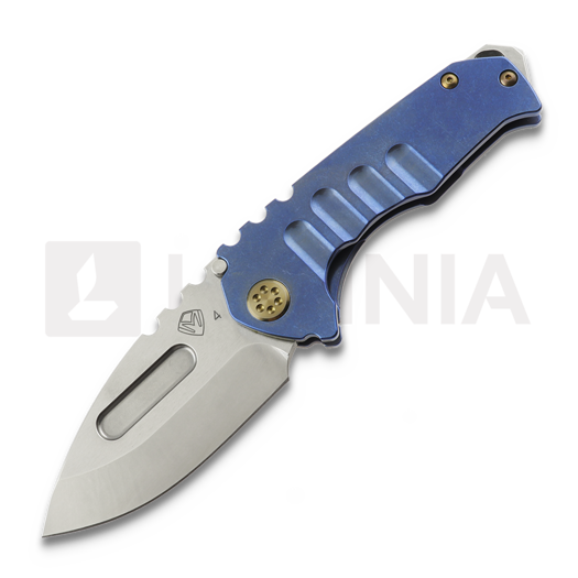 Складний ніж Medford Genesis T S45VN Tumbled DP, Blue w/Bronze HW