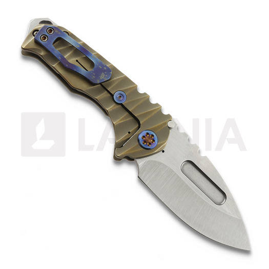 Medford Genesis T S45VN Tumbled DP folding knife, Bronze "Lightning"