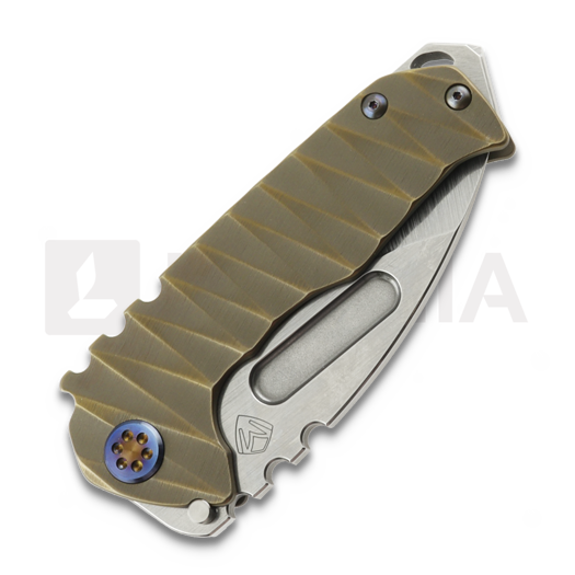 Medford Genesis T S45VN Tumbled DP folding knife, Bronze "Lightning"