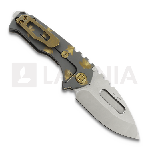 Medford Genesis T S45VN Tumbled DP foldekniv, Cement/Bronze "Birds of Paradise"