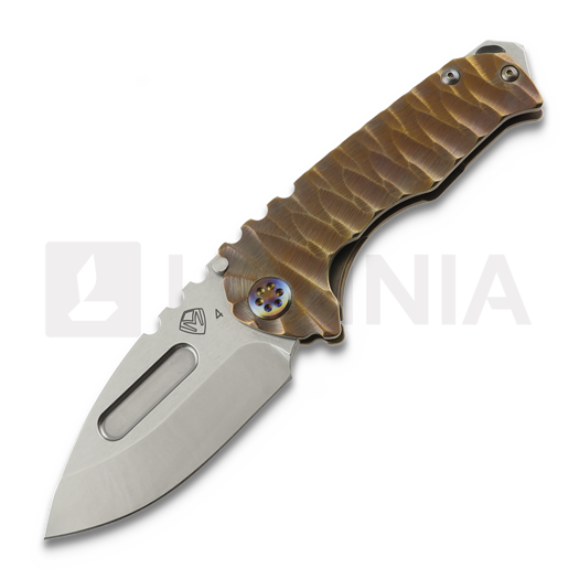 Medford Genesis T S45VN Tumbled DP folding knife, CuRose "Twisted Predator"