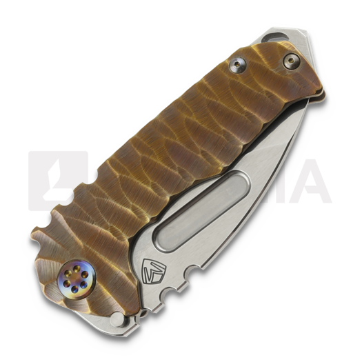 Medford Genesis T S45VN Tumbled DP folding knife, CuRose "Twisted Predator"