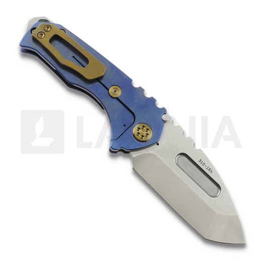Medford Genesis T S45VN Tumbled Tanto sulankstomas peilis, Blue