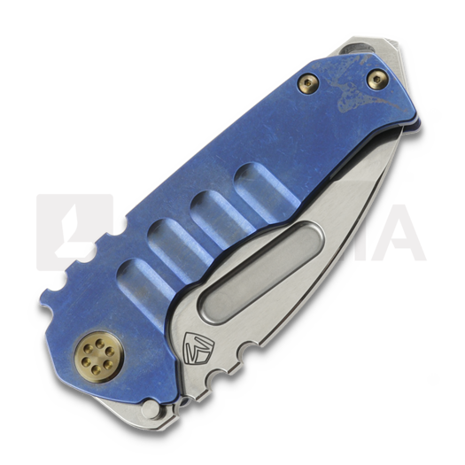 Medford Genesis T S45VN Tumbled Tanto sulankstomas peilis, Blue