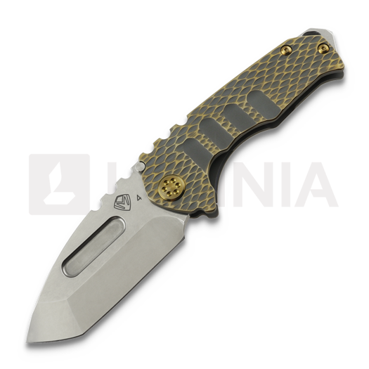 Medford Genesis T S45VN Tumbled Tanto 접이식 나이프, Cement/Bronze "Dragon Skin"