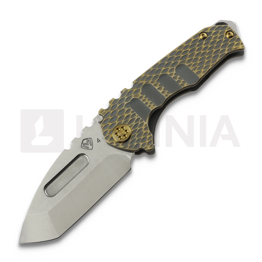 Medford Genesis T S45VN Tumbled Tanto סכין מתקפלת, Cement/Bronze "Dragon Skin"