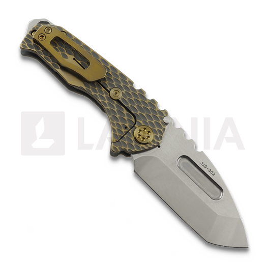 Medford Genesis T S45VN Tumbled Tanto sulankstomas peilis, Cement/Bronze "Dragon Skin"