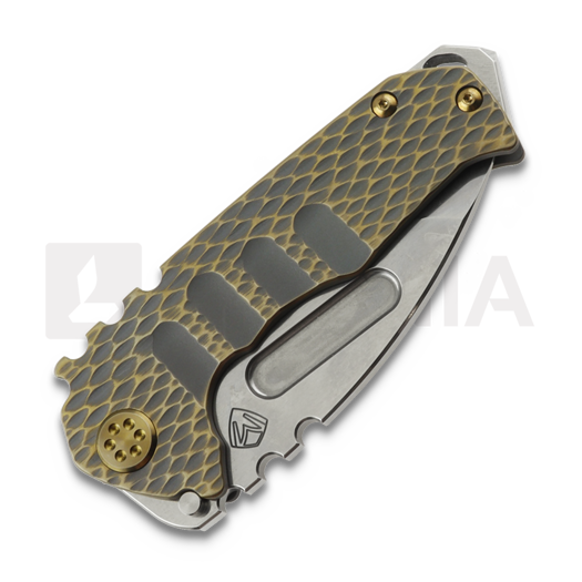 Medford Genesis T S45VN Tumbled Tanto sulankstomas peilis, Cement/Bronze "Dragon Skin"