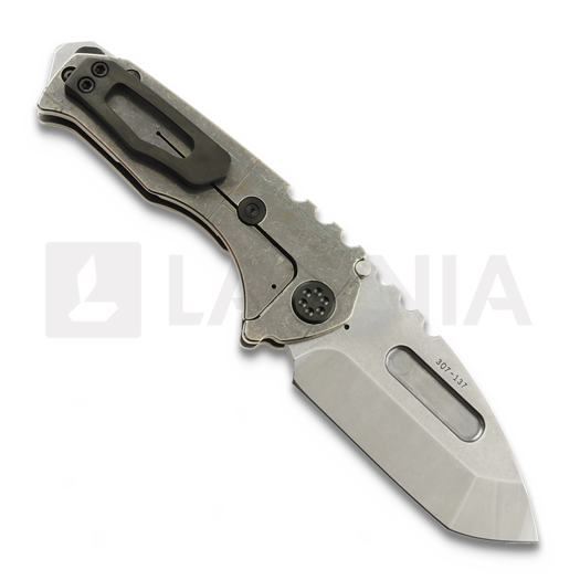 Medford Genesis T S45VN Tumbled Tanto sulankstomas peilis, "Warthog"