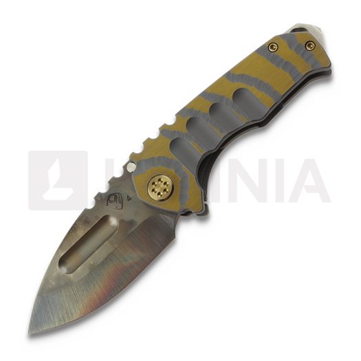 Zavírací nůž Medford Genesis Ti S45VN Vulcan DP, Cement/Bronze "Tremors"