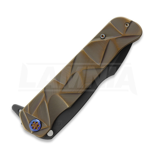 Medford Gigantes S35VN DLC folding knife, CuRose "Stained Glass"