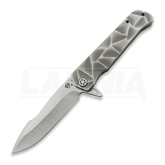 Medford Gigantes S45VN Tumbled kääntöveitsi, Silver "Stained Glass"