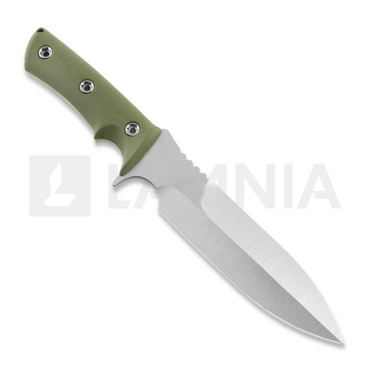 Medford Jungle Fighter PS 3V Tumbled OD Green G-10 peilis