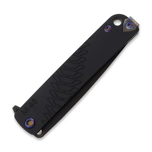 Zavírací nůž Medford M-48, S45VN PVD Blade, Black Handle, PVD Spring