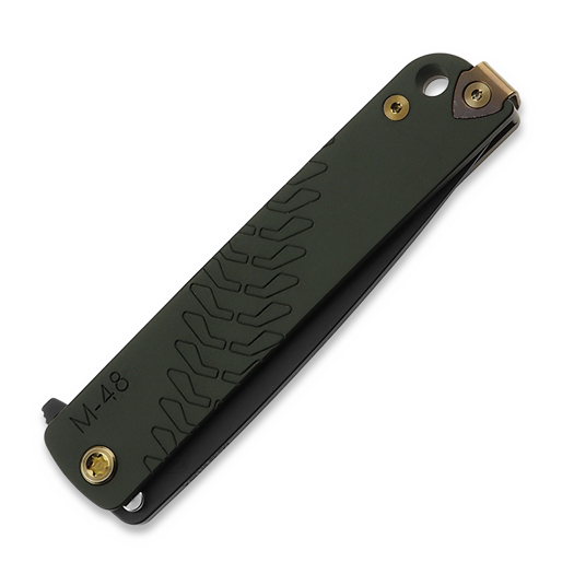 Medford M-48 folding knife, S45VN PVD, green