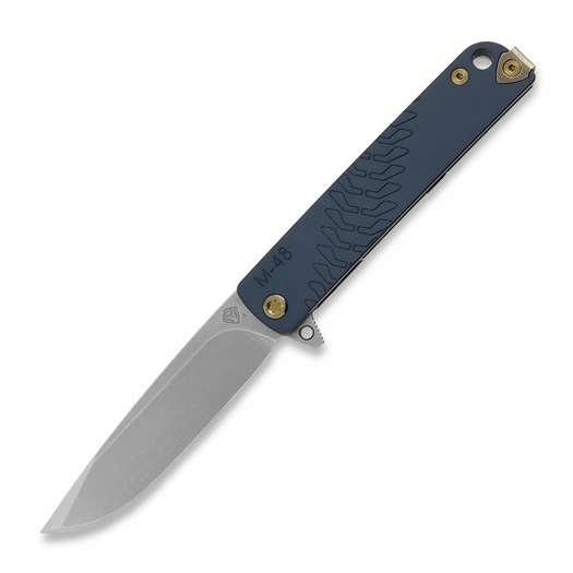 Medford M-48 foldekniv, S45VN Tumbled Blade, Blue