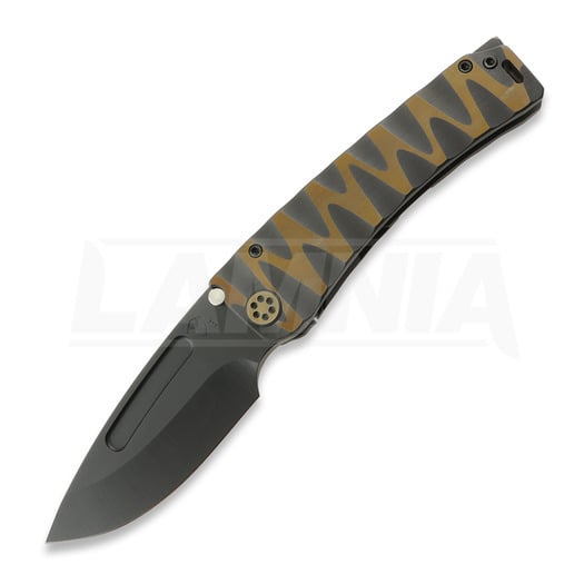 Nóż składany Medford Marauder 3V DLC Drop Point, Rootbeer "Lazy River"