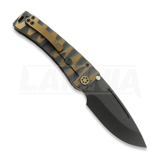 Medford Marauder 3V DLC Drop Point sulankstomas peilis, Rootbeer "Lazy River"