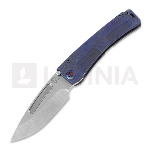 Coltello pieghevole Medford Marauder-H S35VN, Brushed Blue "Hammered"