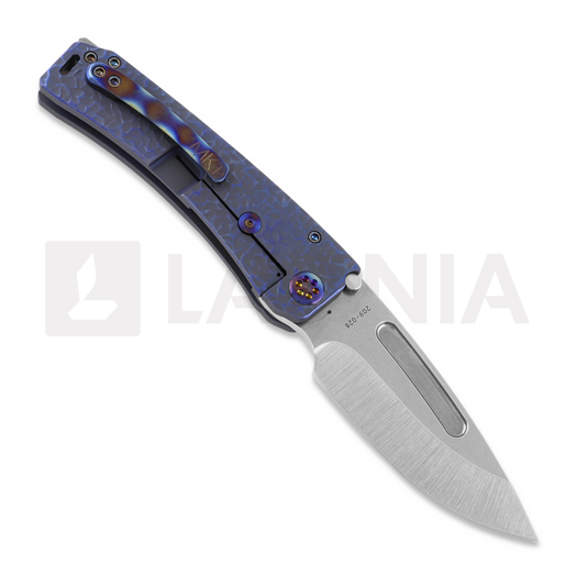 Coltello pieghevole Medford Marauder-H S35VN, Brushed Blue "Hammered"