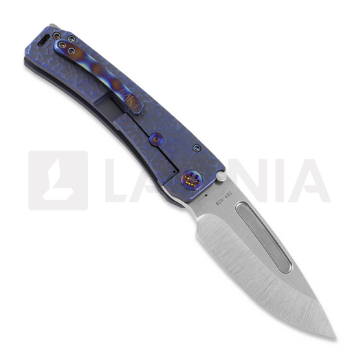 Coltello pieghevole Medford Marauder-H S35VN, Brushed Blue "Hammered"